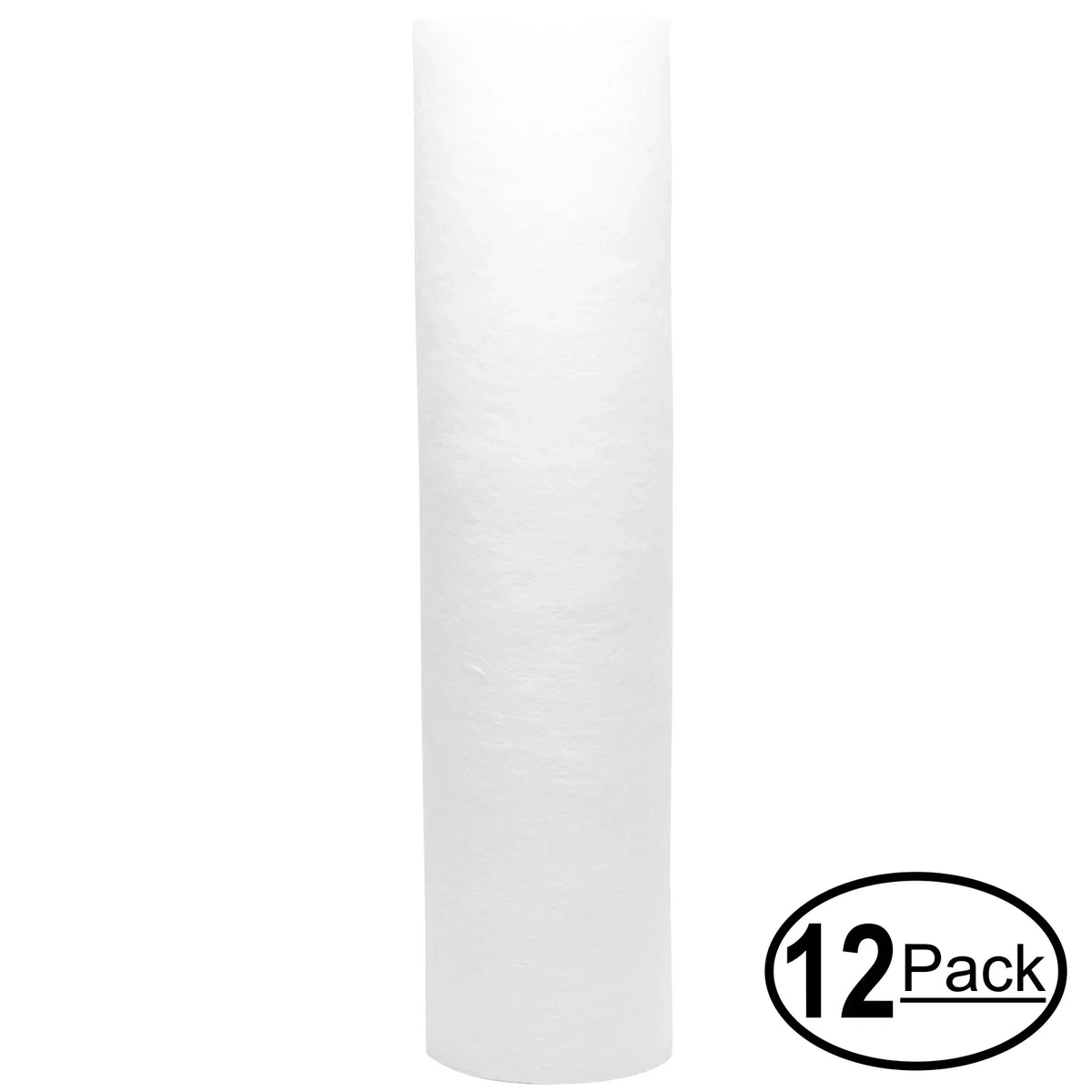 12-Pack Replacement for PurePro RO105-UV Polypropylene Sediment Filter - Universal 10-inch 5-Micron Cartridge for PurePro Typical RO System - Denali Pure Brand