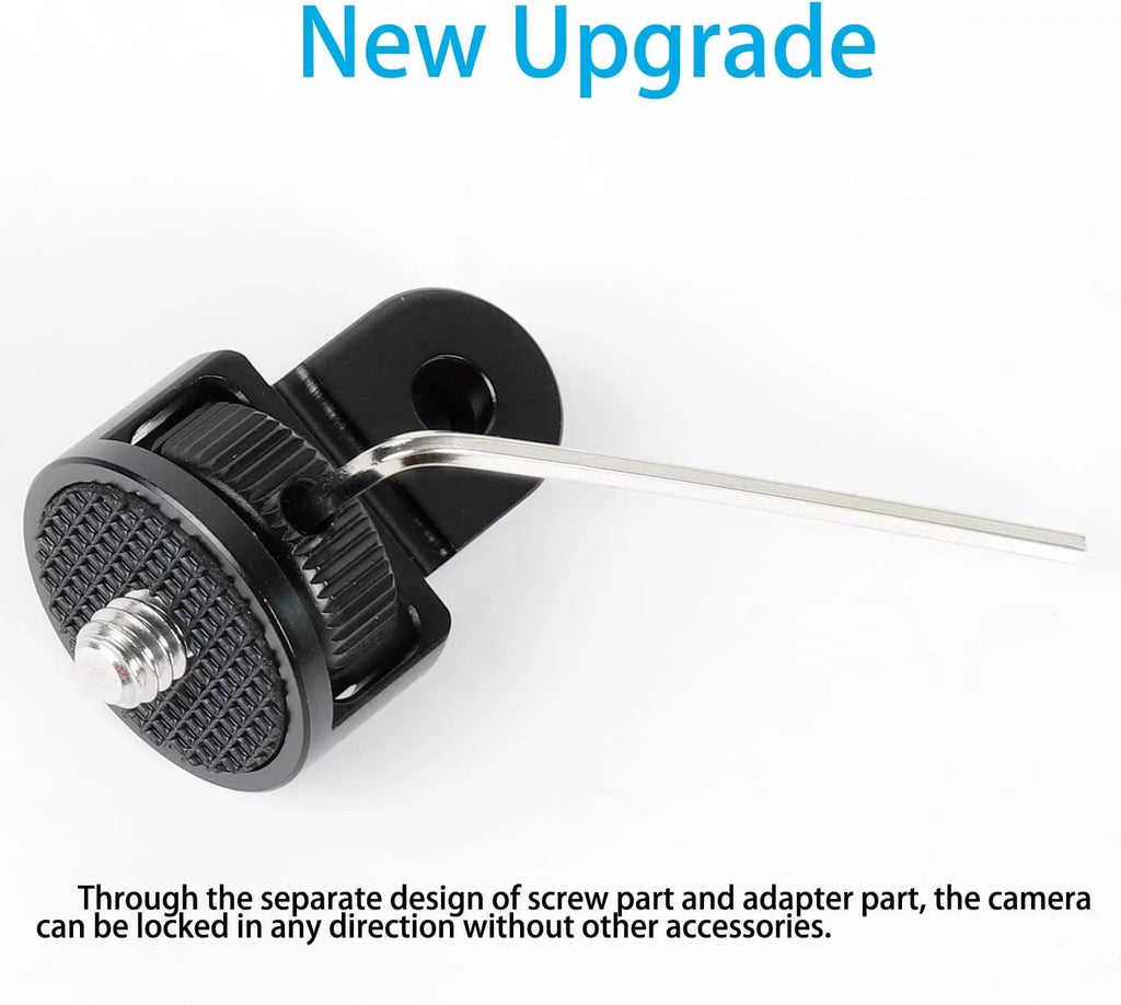 1/4" Adapter Screw Head Camera Mount; CNC Aluminum Alloy Tripod Conversion Adapter for Insta360 One X3 X2 X/