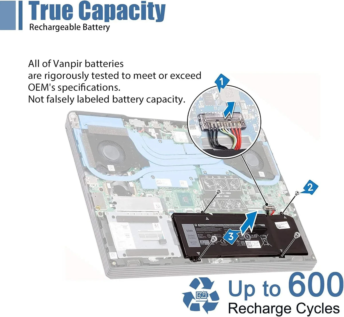 1F22N Laptop y; 15.2V 60Wh 3750mAh 4-Cell Compatible with Dell Alienware M15 M17 R1 G7 7590 7790 G5 5590-D2783W