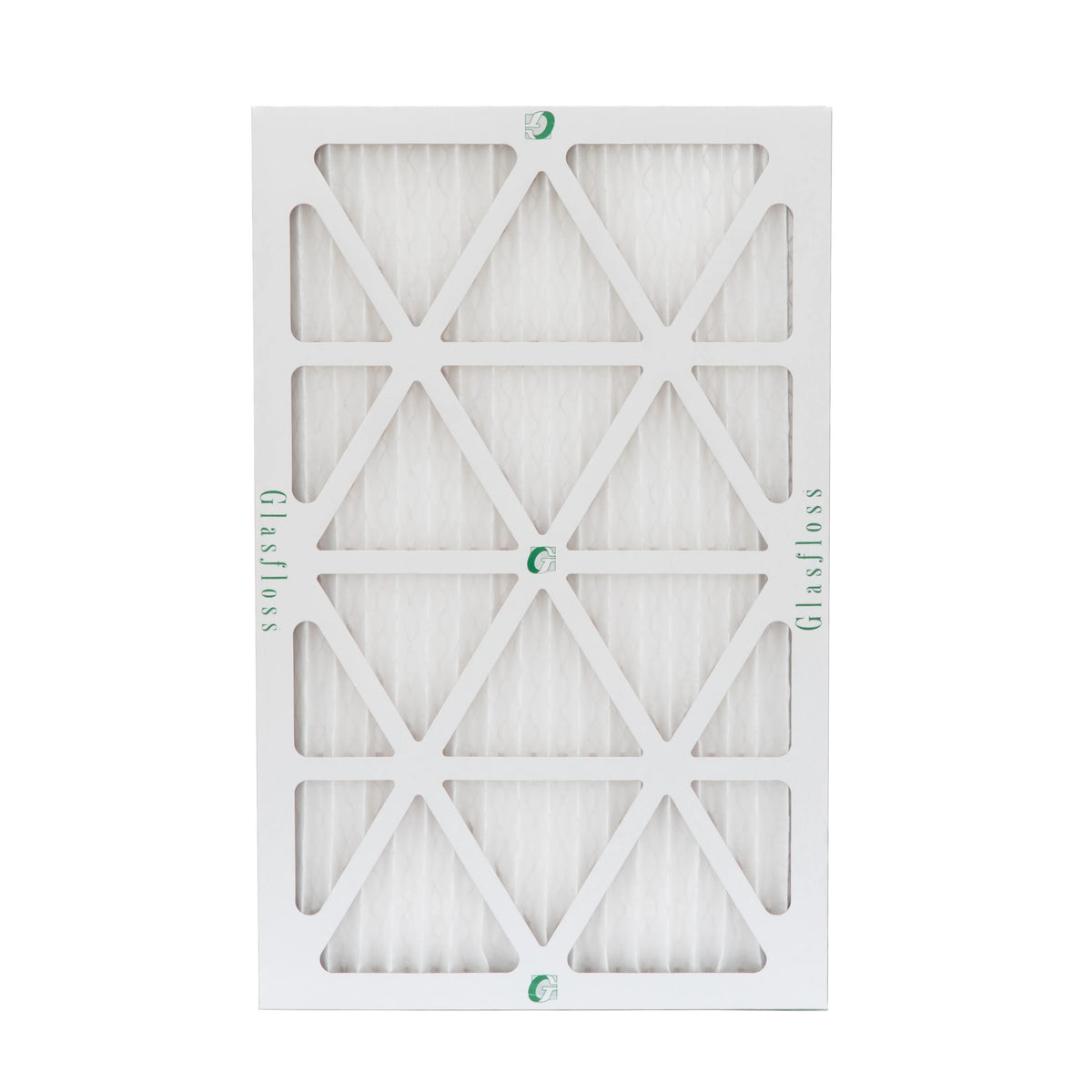 12 Pack of 16x24x1 MERV 13 Pleated Air Filters by Glasfloss. Actual Size: 15-1/2 x 23-1/2 x 7/8