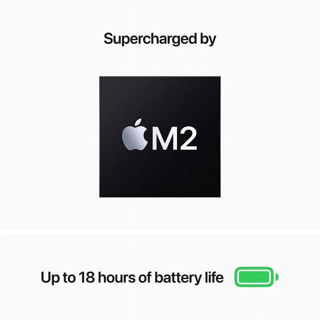 Restored 2022 Apple MacBook Air 13" Laptop (M2 Chip; 8-Core CPU; 24GB RAM 1TB SSD; Space Gray) (MLXX3LL/A) - (Refurbished)