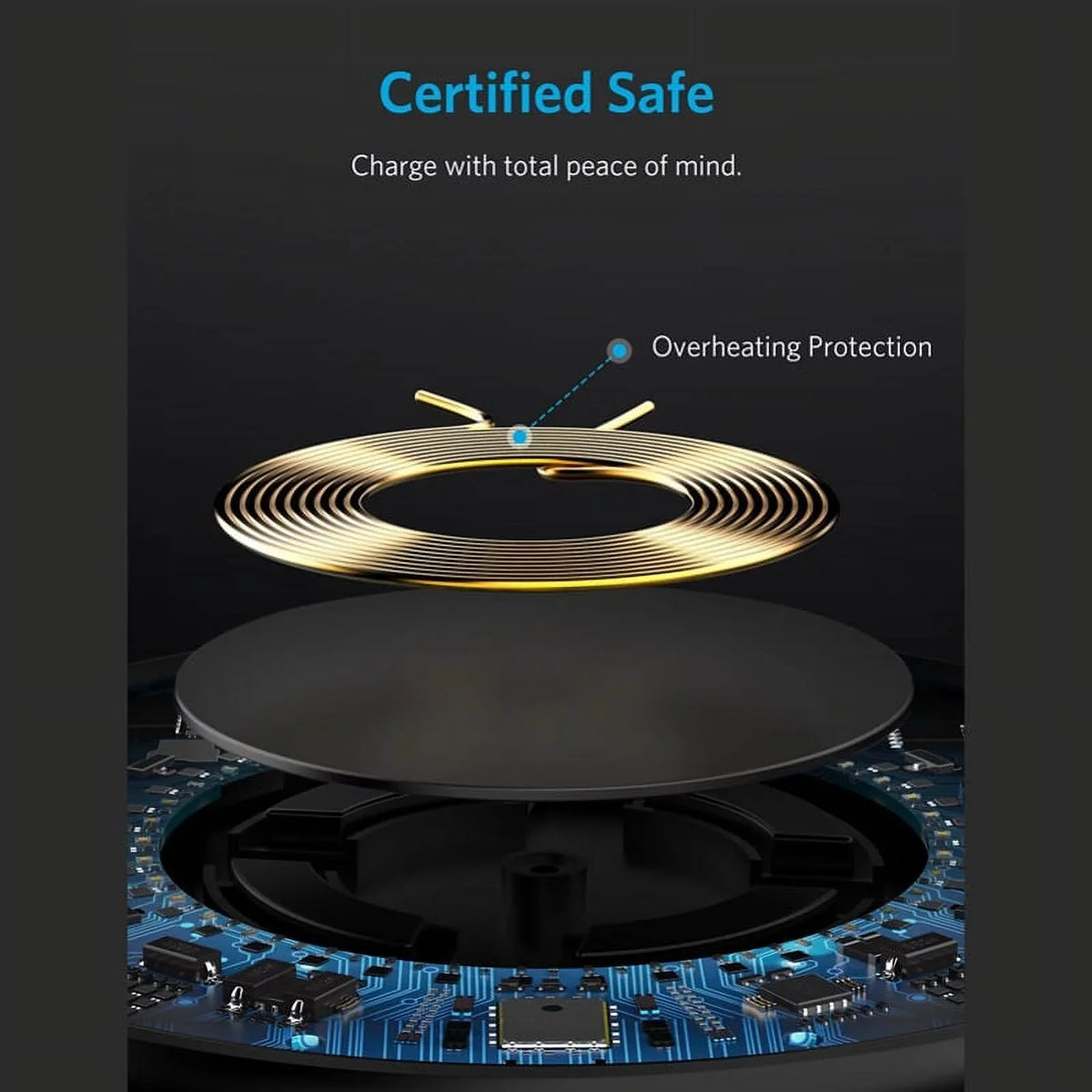 10W Wireless Charger Ultra Slim Fast Charging Pad w 34W 6.8Amp 3-Port Home Wall Travel USB Charger w Fast Port G1P for Nokia Lumia 930 920 1520 1020 - Razer Phone 2 - Samsung Galaxy S9+ S9