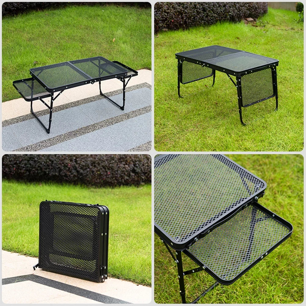 Lixada Folding Camping Table Lightweight Picnic Cooking Station for Convenient Food Prep