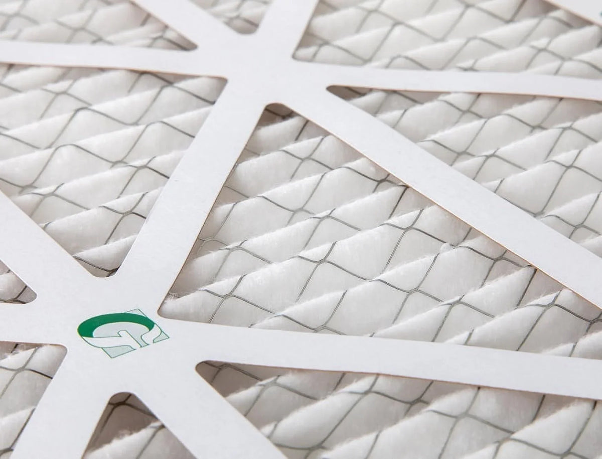 12 Pack of 16x24x1 MERV 13 Pleated Air Filters by Glasfloss. Actual Size: 15-1/2 x 23-1/2 x 7/8