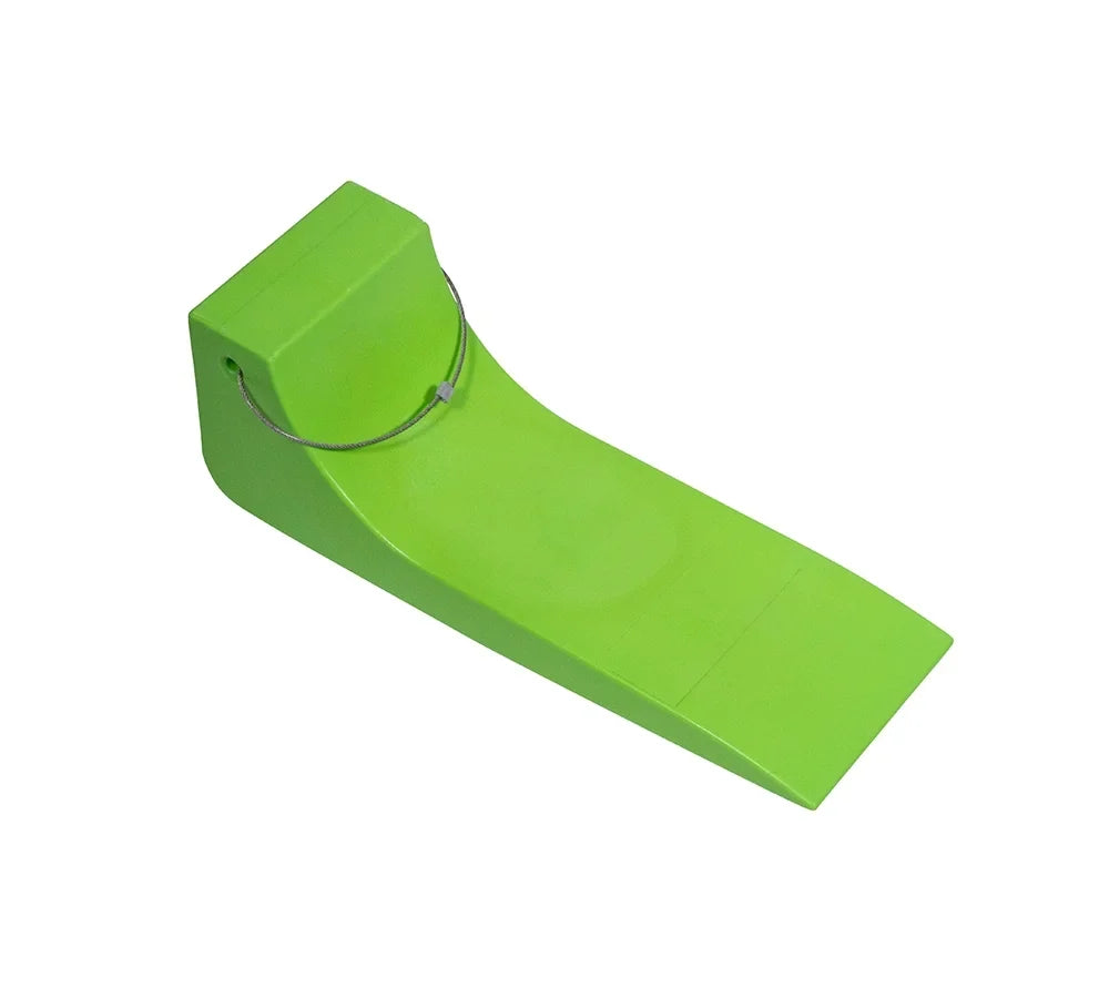 (4 Pack) 16"x5.5" Tire Skates for Tow Truck - Heavy-Duty Neon Safety Green Tire Skates for Car Hauler; Flat Bed; Wrecker; Rollback; Carrier Safety (High Visibility)