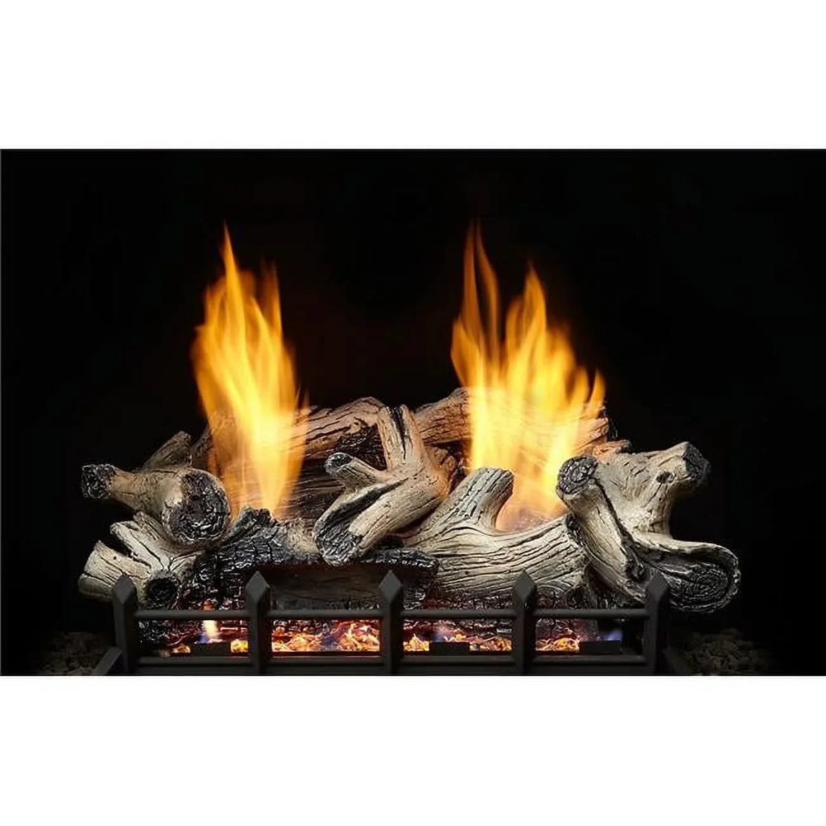 18 in. Beachcomber Burncrete Refractory Log Set for Natural Blaze Vf 18 in. Burner - 6 Piece