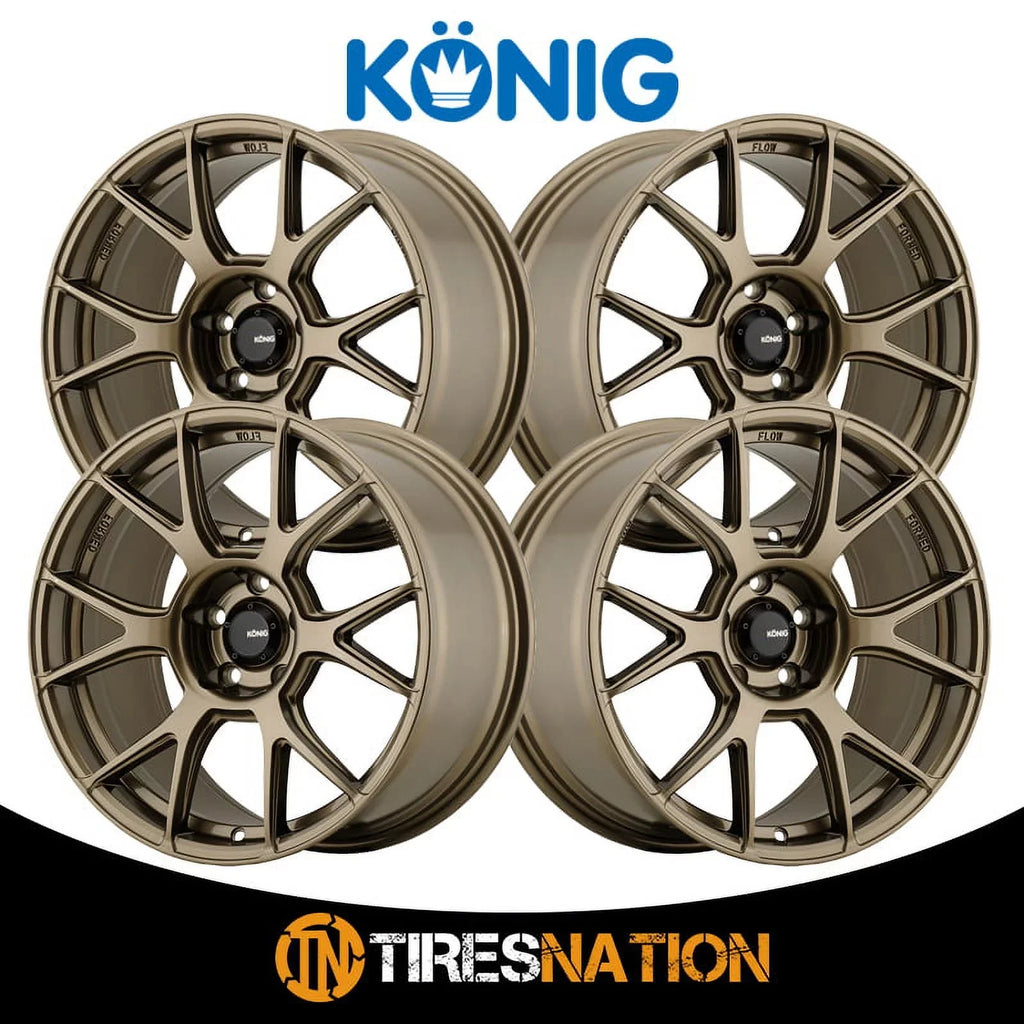 17x8 Konig 56BZ Ampliform Gloss Bronze Wheel 4x100 (45mm)