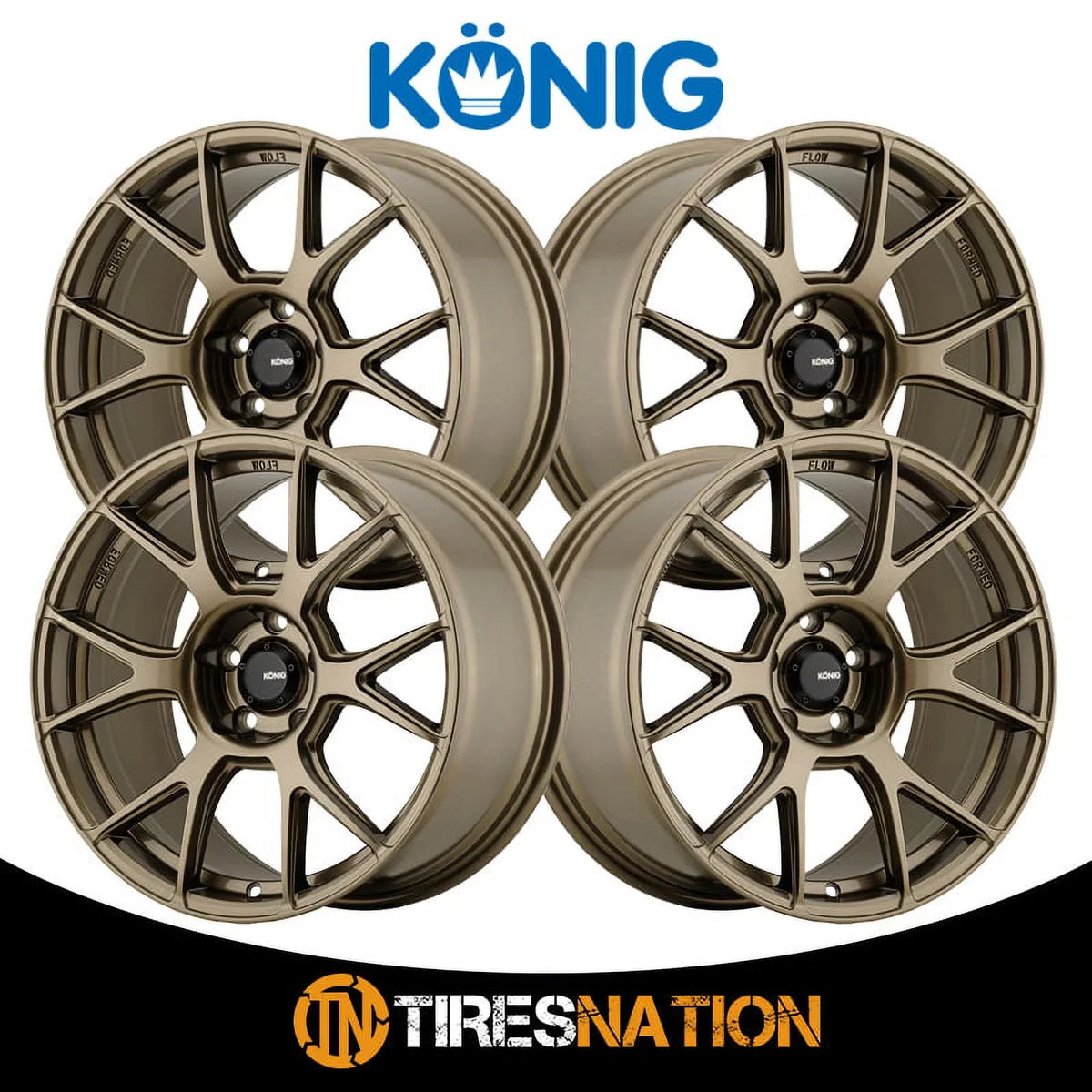 17x8 Konig 56BZ Ampliform Gloss Bronze Wheel 4x100 (45mm)