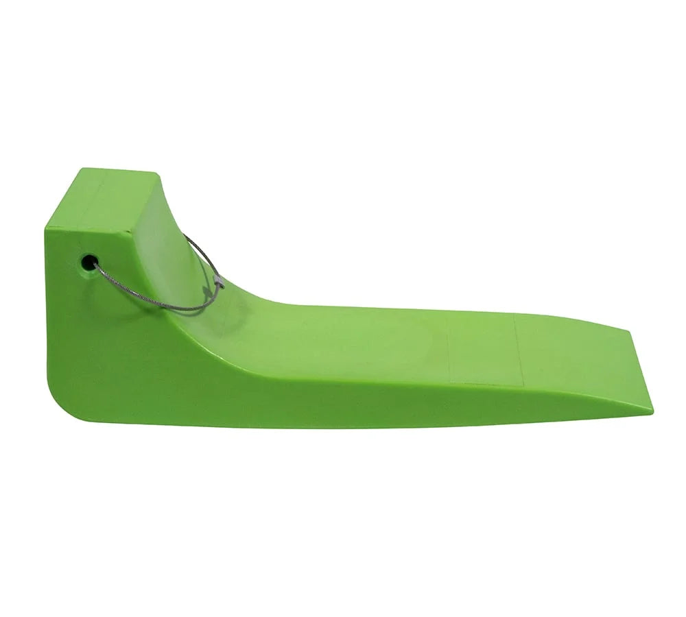 (4 Pack) 16"x5.5" Tire Skates for Tow Truck - Heavy-Duty Neon Safety Green Tire Skates for Car Hauler; Flat Bed; Wrecker; Rollback; Carrier Safety (High Visibility)