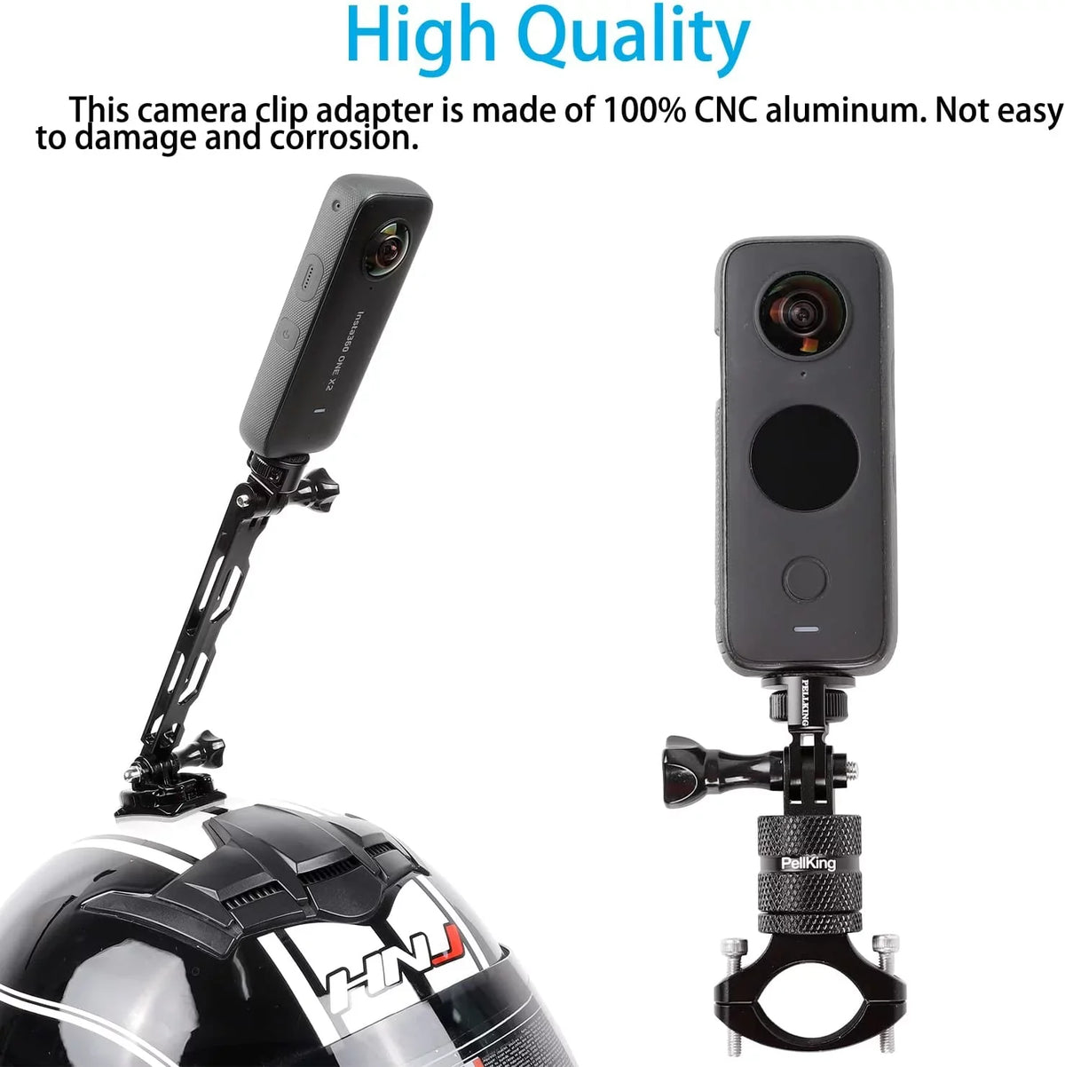 1/4" Adapter Screw Head Camera Mount; CNC Aluminum Alloy Tripod Conversion Adapter for Insta360 One X3 X2 X/
