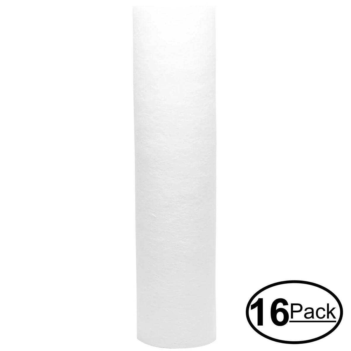 16-Pack Replacement for PurePro FS401-S Polypropylene Sediment Filter - Universal 10-inch 5-Micron Cartridge for PurePro RO with pressure gauge: FS401-S - Denali Pure Brand