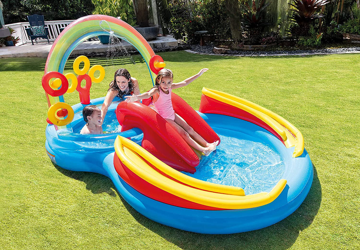Rainbow Ring Inflatable Play Center; For Ages 2+