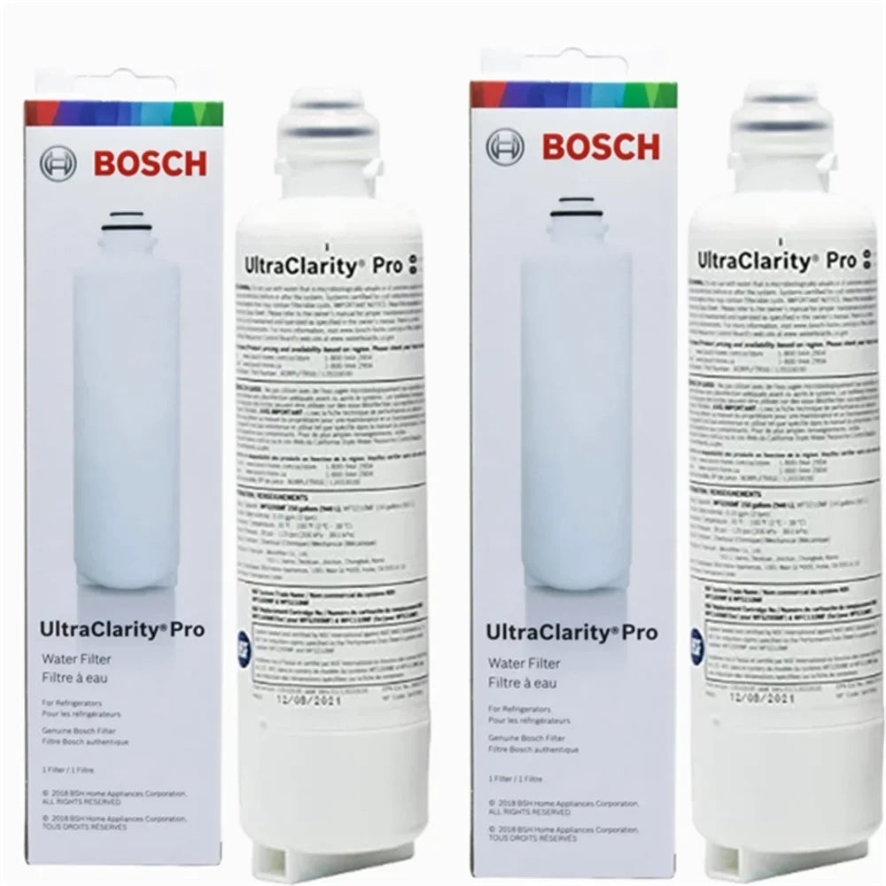 2 Pack Bosch UltraClarity Pro Water Filter; BORPLFTR50;BORPLFTR55; RA450022; REPLFLTR55; 11032531 Replacement/Compatible.