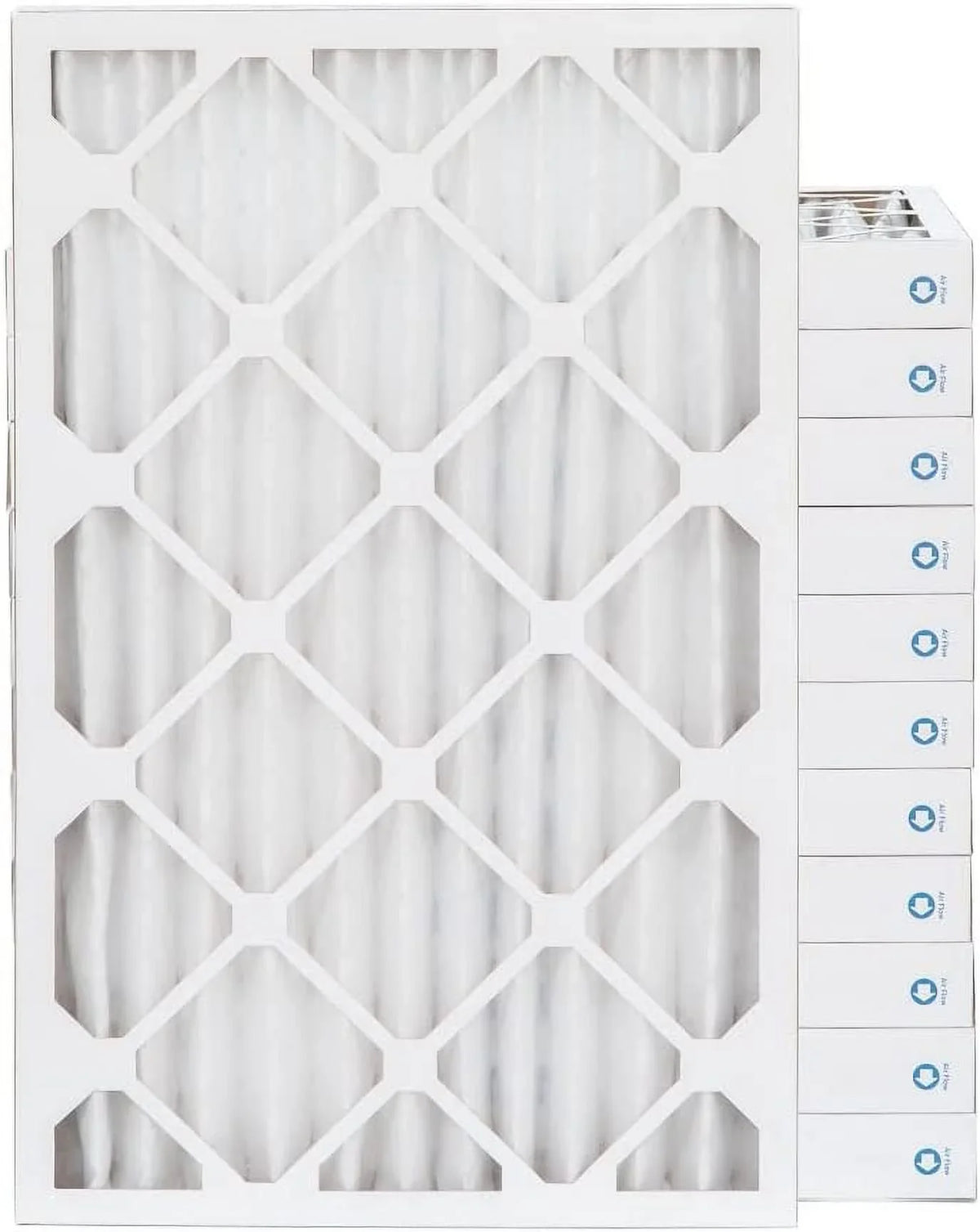 16X25x2 MERV 8 Pleated HV Furne 2'' Air Filters By Pamlico. Case Of 12. Size: 15-1/2X24-1/2X1-3/4; White; 21208-021625